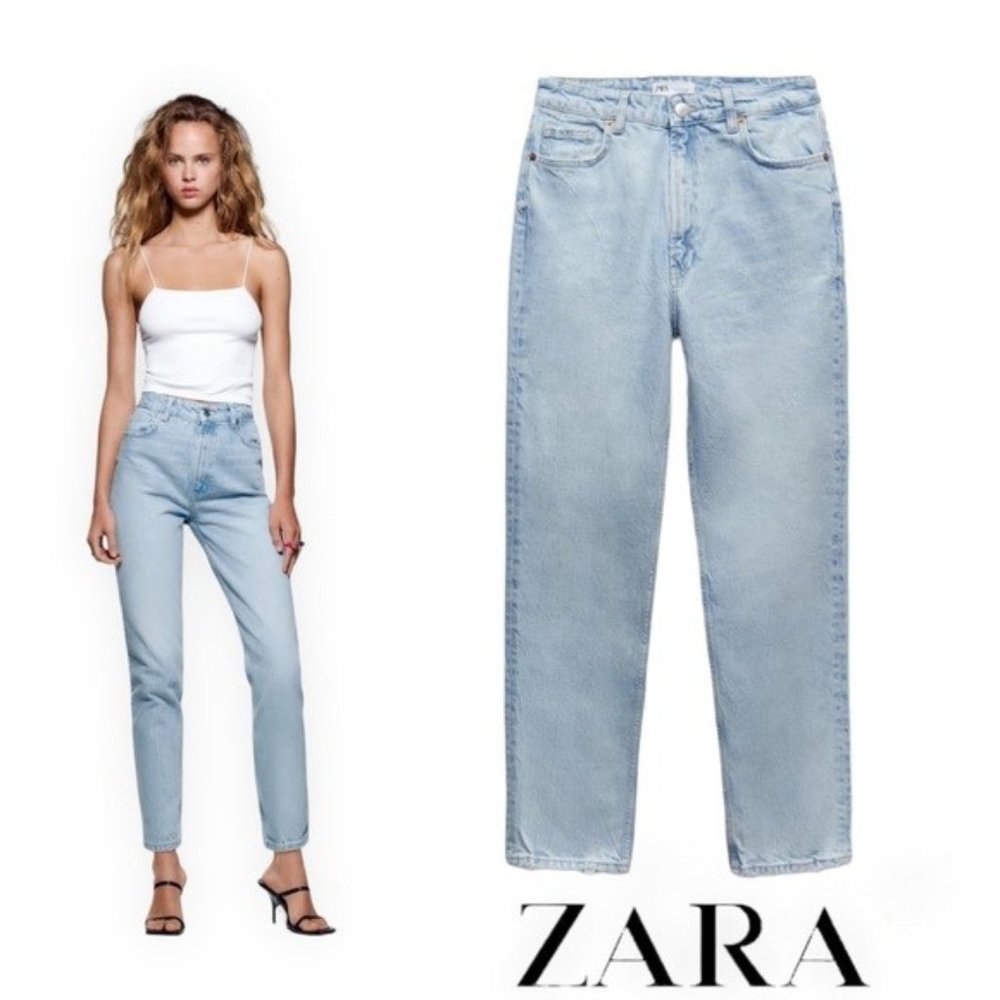 ZARA MOM FIT STRETCH JEANS